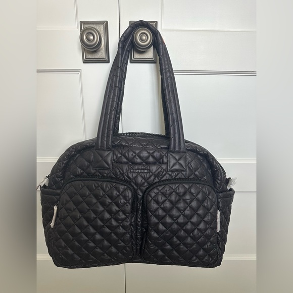 NWT! MZ Wallace Black Nik Duffle Bag - Picture 3 of 8